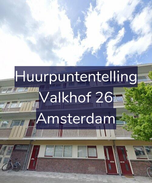 Foto gevel Huurpuntentelling voor Valkhof 26, Amsterdam