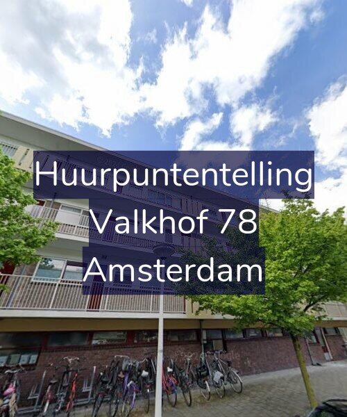 Foto gevel Huurpuntentelling voor Valkhof 78, Amsterdam