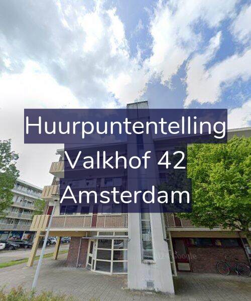 Foto gevel Huurpuntentelling voor Valkhof 42, Amsterdam