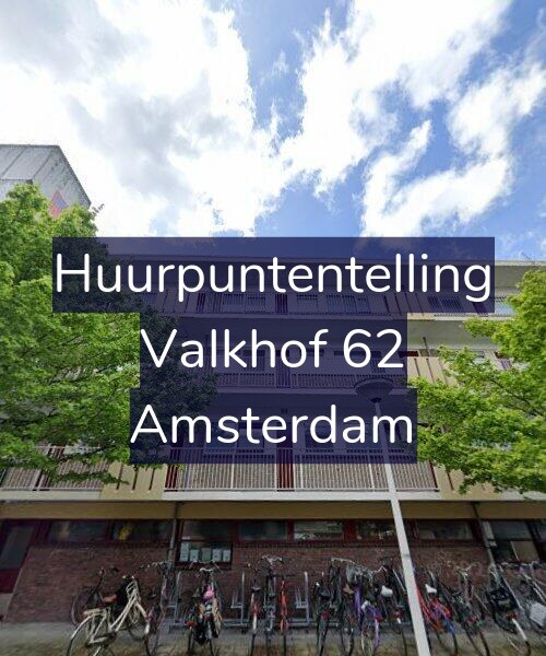 Foto gevel Huurpuntentelling voor Valkhof 62, Amsterdam