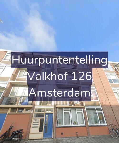Foto gevel Huurpuntentelling voor Valkhof 126, Amsterdam