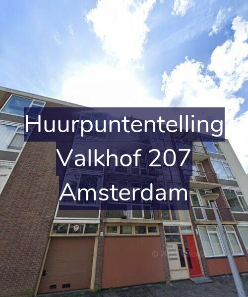 Foto gevel Huurpuntentelling voor Valkhof 207, Amsterdam