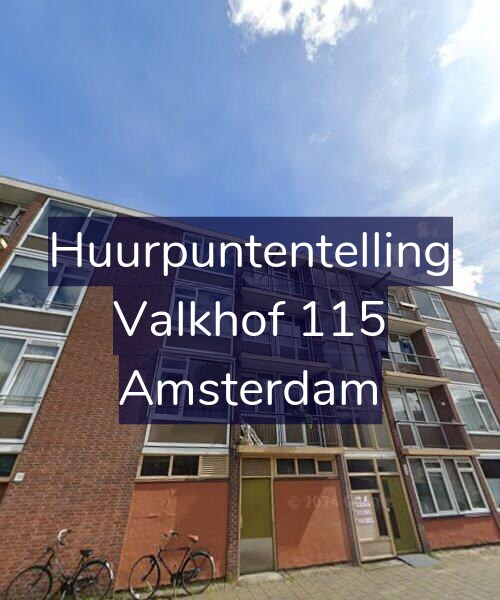 Foto gevel Huurpuntentelling voor Valkhof 115, Amsterdam