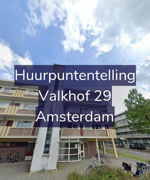 Foto gevel Huurpuntentelling voor Valkhof 29, Amsterdam