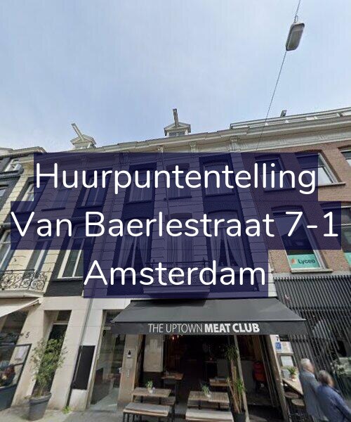 Foto gevel Huurpuntentelling voor Van Baerlestraat 7-1, Amsterdam