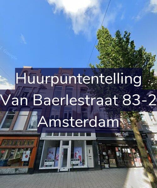 Foto gevel Huurpuntentelling voor Van Baerlestraat 83-2, Amsterdam