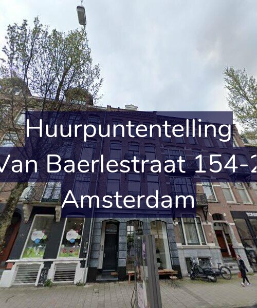 Foto gevel Huurpuntentelling voor Van Baerlestraat 154-2, Amsterdam