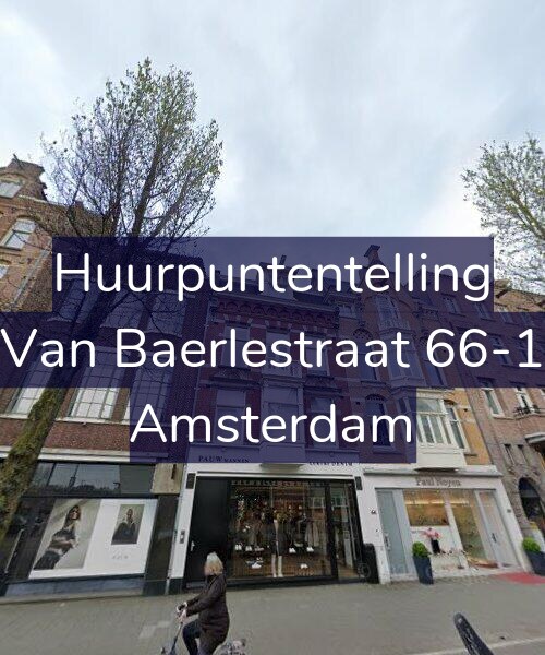 Foto gevel Huurpuntentelling voor Van Baerlestraat 66-1, Amsterdam