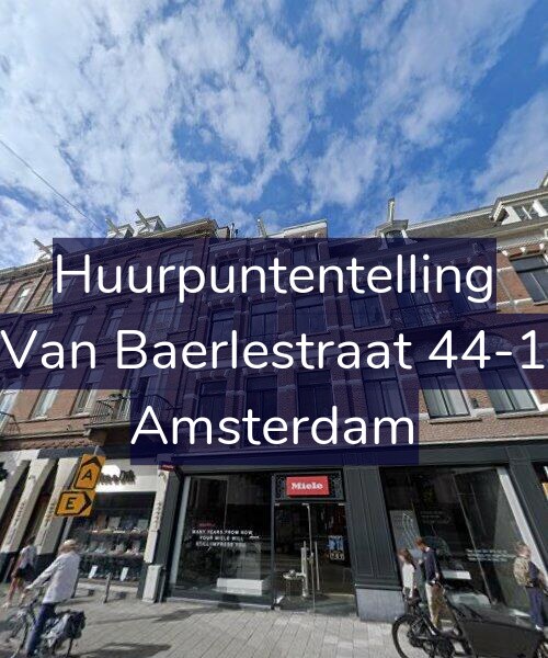 Foto gevel Huurpuntentelling voor Van Baerlestraat 44-1, Amsterdam