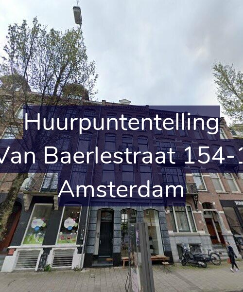 Foto gevel Huurpuntentelling voor Van Baerlestraat 154-1, Amsterdam