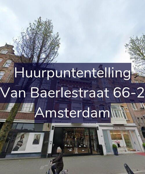 Foto gevel Huurpuntentelling voor Van Baerlestraat 66-2, Amsterdam