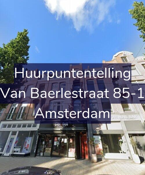 Foto gevel Huurpuntentelling voor Van Baerlestraat 85-1, Amsterdam