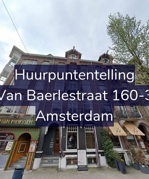 Foto gevel Huurpuntentelling voor Van Baerlestraat 160-3, Amsterdam