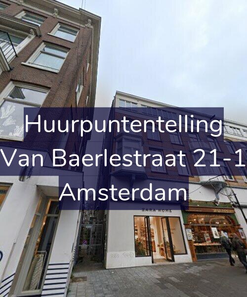 Foto gevel Huurpuntentelling voor Van Baerlestraat 21-1, Amsterdam