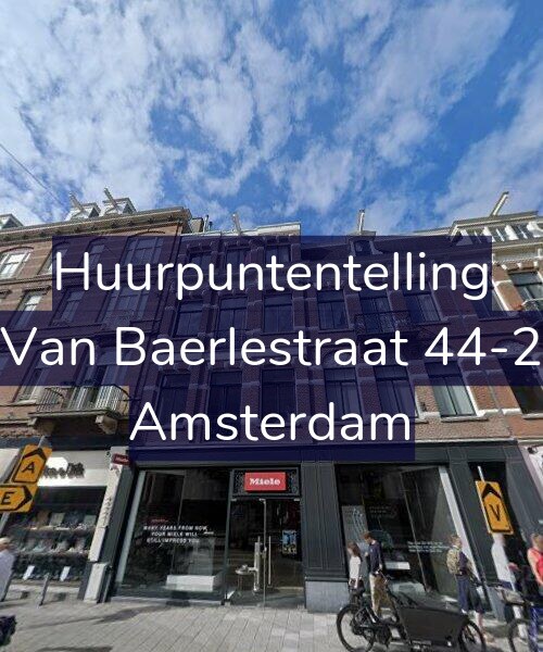Foto gevel Huurpuntentelling voor Van Baerlestraat 44-2, Amsterdam