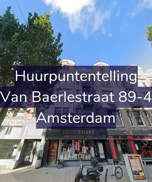 Foto gevel Huurpuntentelling voor Van Baerlestraat 89-4, Amsterdam