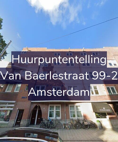 Foto gevel Huurpuntentelling voor Van Baerlestraat 99-2, Amsterdam