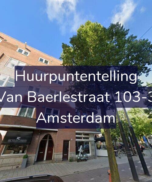 Foto gevel Huurpuntentelling voor Van Baerlestraat 103-3, Amsterdam