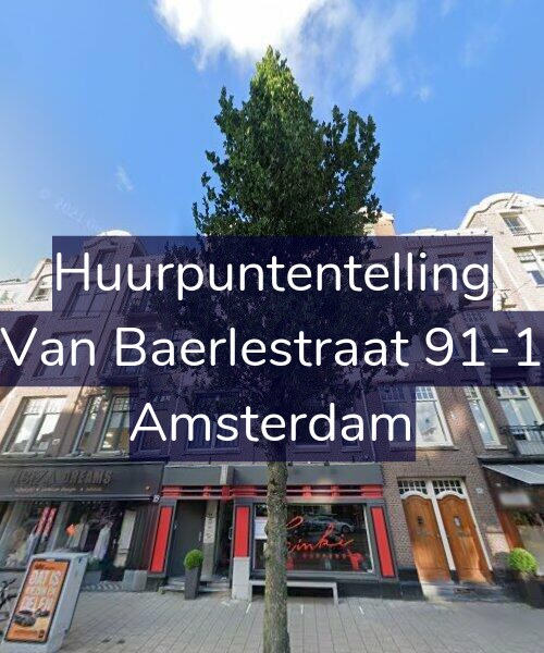 Foto gevel Huurpuntentelling voor Van Baerlestraat 91-1, Amsterdam