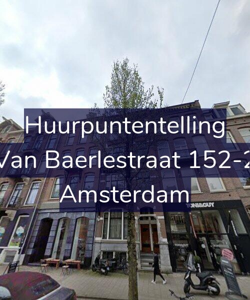 Foto gevel Huurpuntentelling voor Van Baerlestraat 152-2, Amsterdam