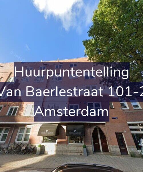 Foto gevel Huurpuntentelling voor Van Baerlestraat 101-2, Amsterdam