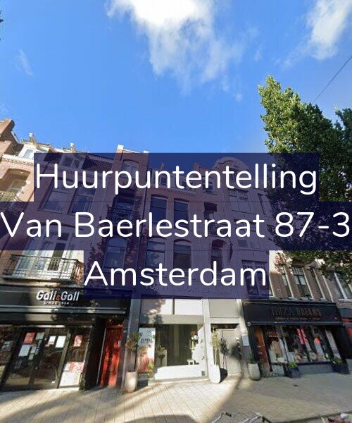 Foto gevel Huurpuntentelling voor Van Baerlestraat 87-3, Amsterdam