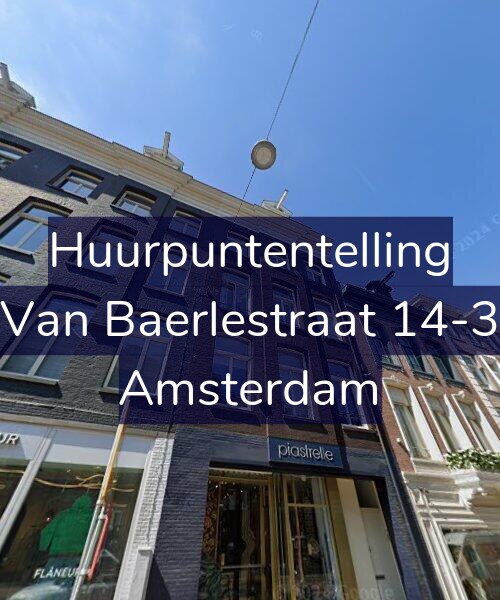 Foto gevel Huurpuntentelling voor Van Baerlestraat 14-3, Amsterdam