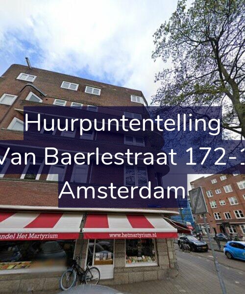Foto gevel Huurpuntentelling voor Van Baerlestraat 172-1, Amsterdam