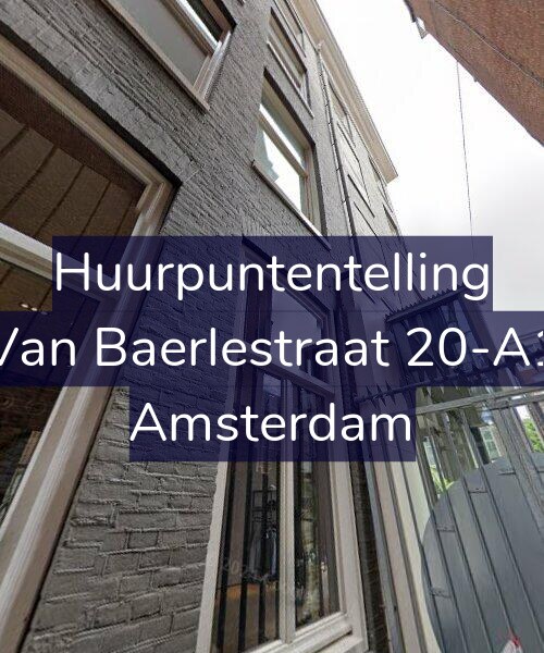 Foto gevel Huurpuntentelling voor Van Baerlestraat 20-A1, Amsterdam