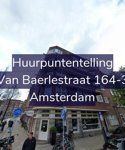 Foto gevel Huurpuntentelling voor Van Baerlestraat 164-3, Amsterdam