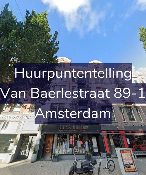 Foto gevel Huurpuntentelling voor Van Baerlestraat 89-1, Amsterdam