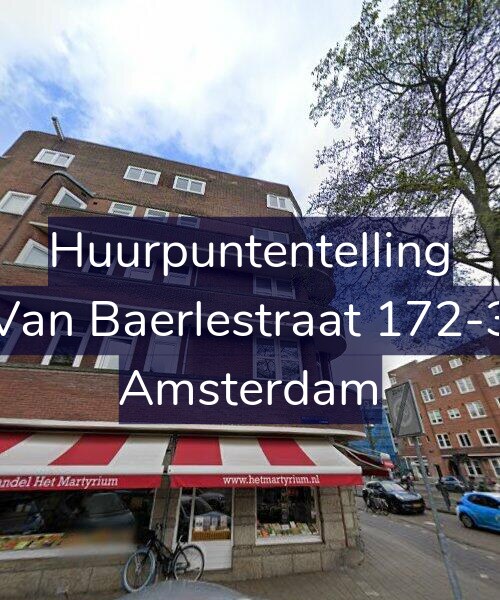 Foto gevel Huurpuntentelling voor Van Baerlestraat 172-3, Amsterdam