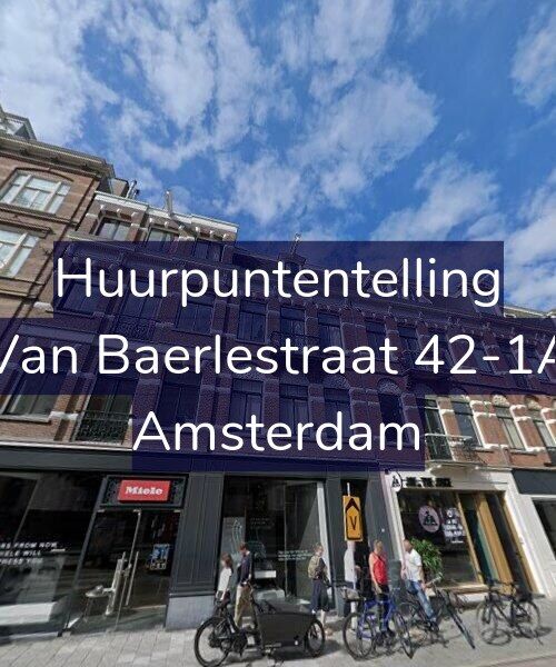Foto gevel Huurpuntentelling voor Van Baerlestraat 42-1A, Amsterdam