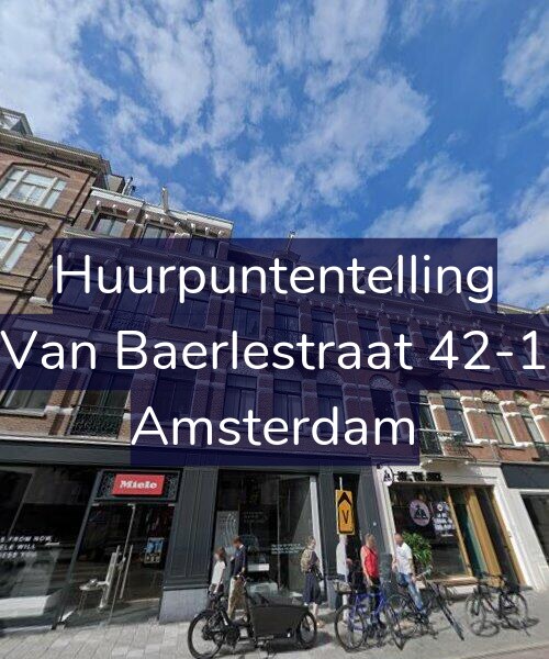 Foto gevel Huurpuntentelling voor Van Baerlestraat 42-1, Amsterdam
