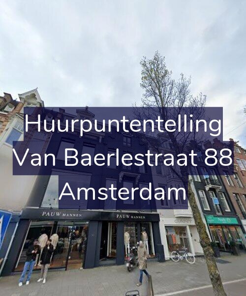 Foto gevel Huurpuntentelling voor Van Baerlestraat 88, Amsterdam