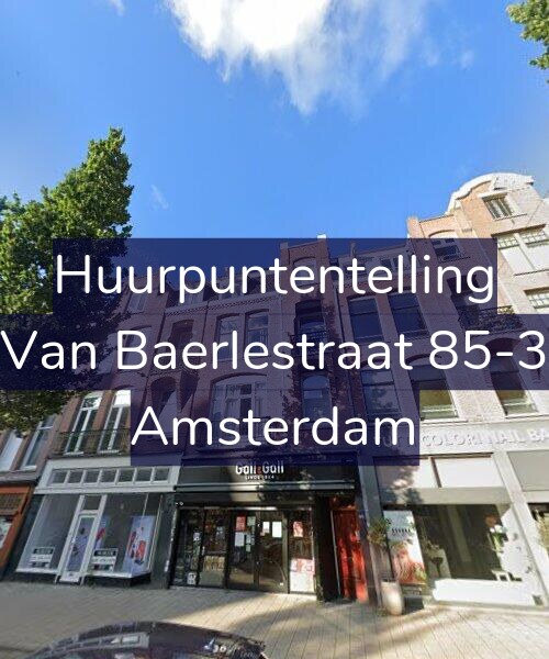 Foto gevel Huurpuntentelling voor Van Baerlestraat 85-3, Amsterdam