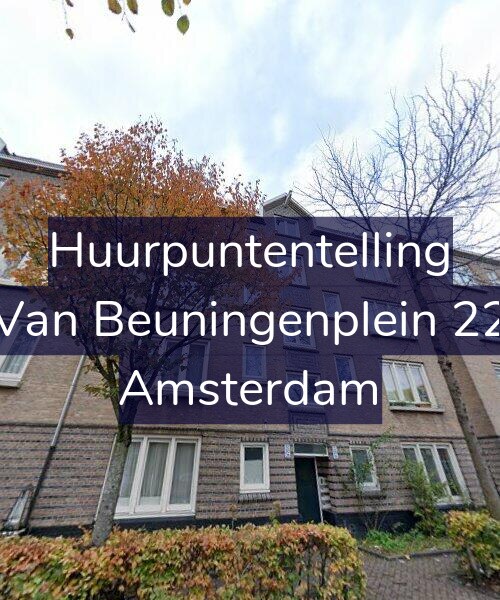 Foto gevel Huurpuntentelling voor Van Beuningenplein 22, Amsterdam