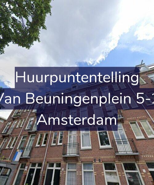 Foto gevel Huurpuntentelling voor Van Beuningenplein 5-2, Amsterdam