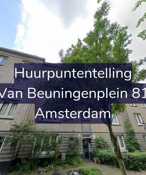Foto gevel Huurpuntentelling voor Van Beuningenplein 81, Amsterdam