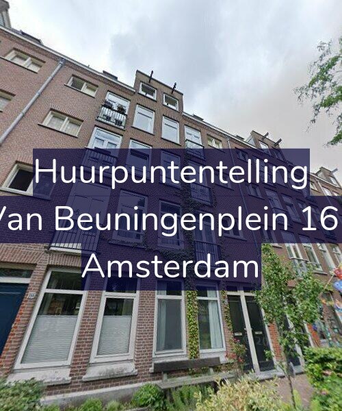 Foto gevel Huurpuntentelling voor Van Beuningenplein 162, Amsterdam