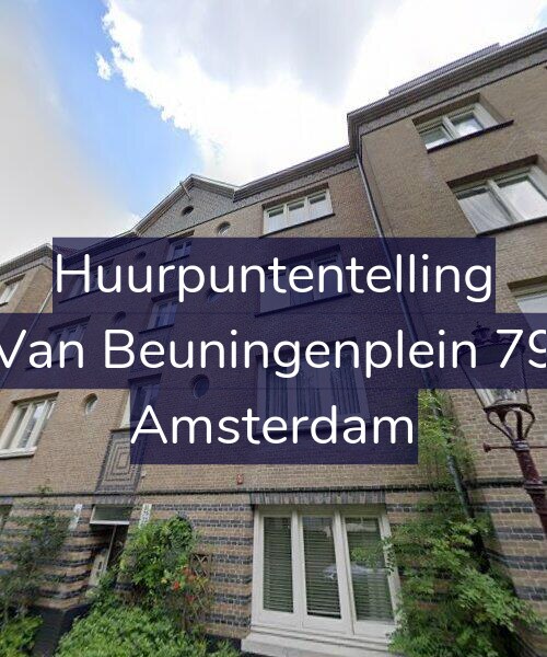 Foto gevel Huurpuntentelling voor Van Beuningenplein 79, Amsterdam