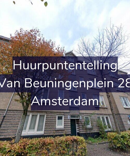Foto gevel Huurpuntentelling voor Van Beuningenplein 28, Amsterdam