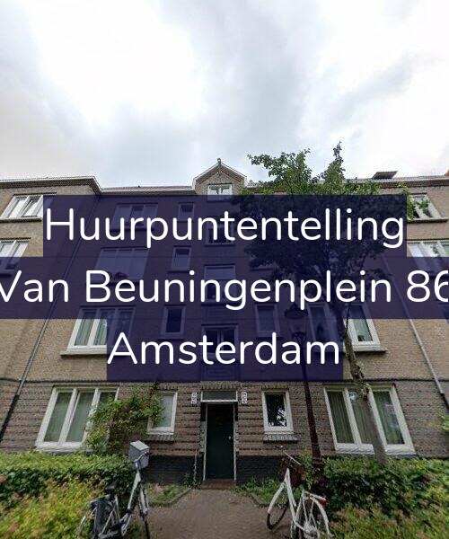 Foto gevel Huurpuntentelling voor Van Beuningenplein 86, Amsterdam