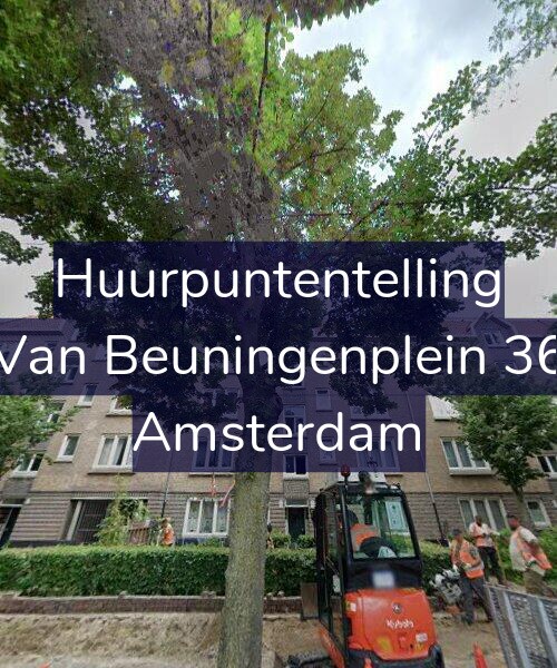 Foto gevel Huurpuntentelling voor Van Beuningenplein 36, Amsterdam