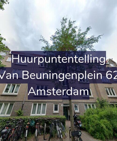 Foto gevel Huurpuntentelling voor Van Beuningenplein 62, Amsterdam