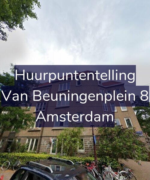 Foto gevel Huurpuntentelling voor Van Beuningenplein 8, Amsterdam