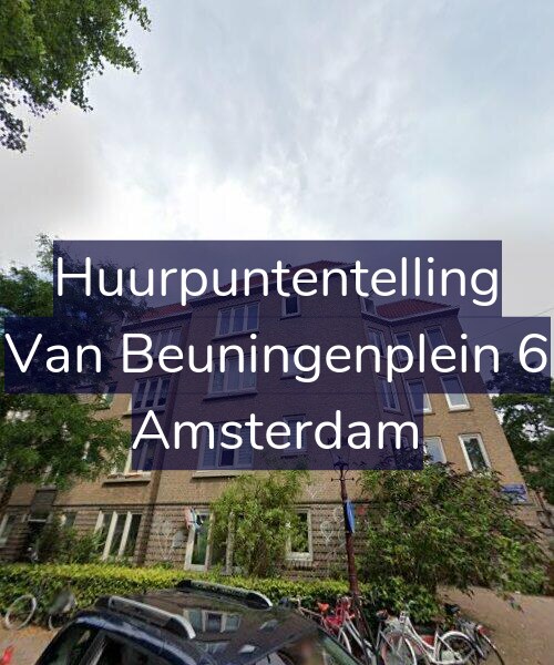 Foto gevel Huurpuntentelling voor Van Beuningenplein 6, Amsterdam