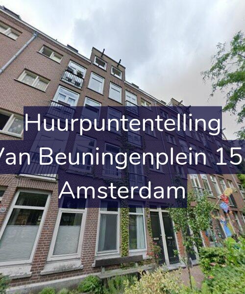 Foto gevel Huurpuntentelling voor Van Beuningenplein 158, Amsterdam