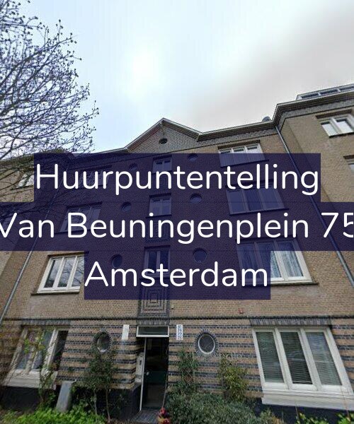 Foto gevel Huurpuntentelling voor Van Beuningenplein 75, Amsterdam