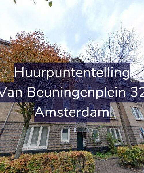 Foto gevel Huurpuntentelling voor Van Beuningenplein 32, Amsterdam